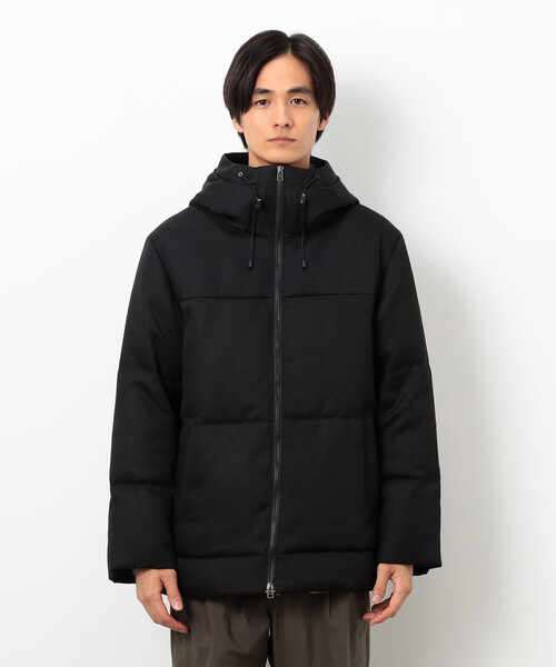 COMME CA ISM（コムサイズム）の「ダイヤカットドビー ダウン フード ブルゾン（ダウンジャケット/コート・メンズ・ネイビー/ブラック・X-LARGE/LARGE/MEDIUM）」の13枚目の写真
