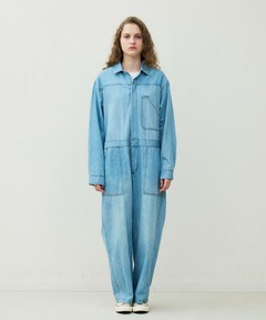 ライトデニムエンジニアオールインワン