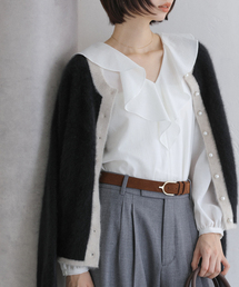 La TOTALITE | 【洗える】フレアフリルロングスリーブブラウス(シャツ/ブラウス)