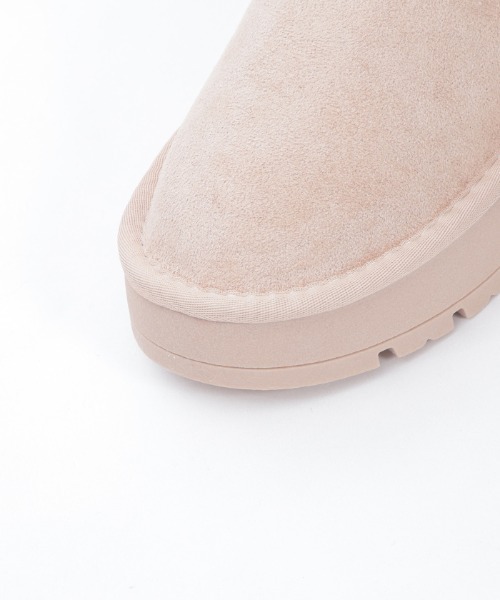 axes femme(アクシーズファム)の「バックリボンファームートン(ブーツ・レディース・ブラック/ベージュ/ブラウン・LARGE/MEDIUM)」の6枚目の写真