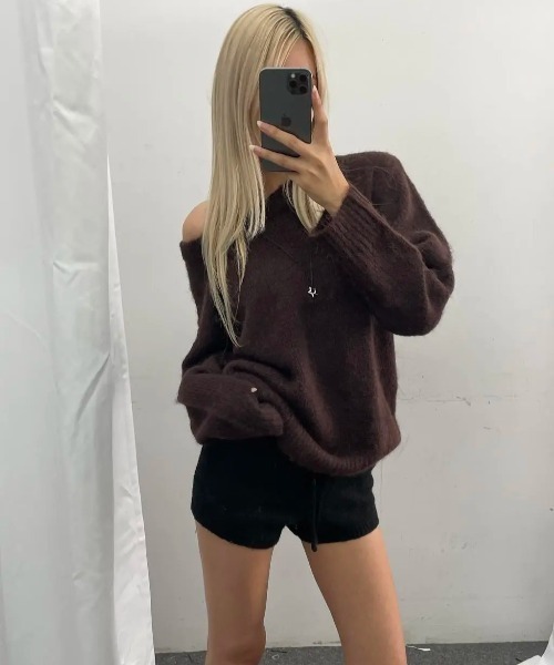 BLACKUP（ブラックアップ）の「[MADE] トマエバンディングニットショートパンツ（その他パンツ・レディース・ブラック/グレー・FREE）」の15枚目の写真