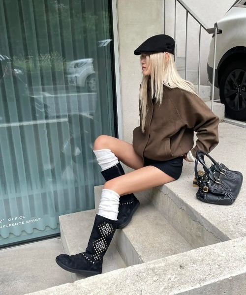 BLACKUP（ブラックアップ）の「[MADE] トマエバンディングニットショートパンツ（その他パンツ・レディース・ブラック/グレー・FREE）」の18枚目の写真