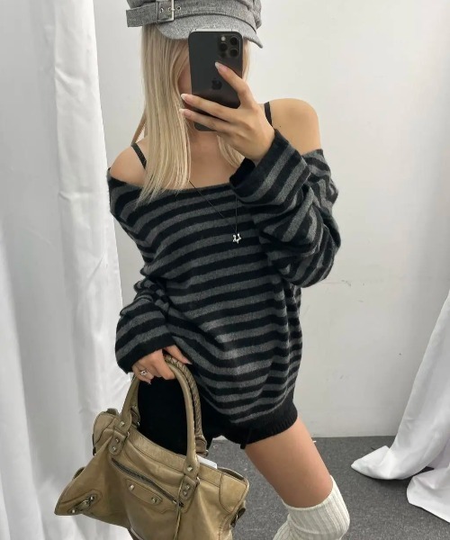 BLACKUP（ブラックアップ）の「[MADE] トマエバンディングニットショートパンツ（その他パンツ・レディース・ブラック/グレー・FREE）」の13枚目の写真