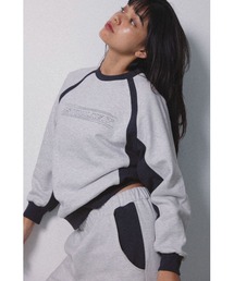 ALEXIA STAM | Wellness Contrast Crew Neck Sweatshirt /ウェルネス コントラストスウェット(スウェット)