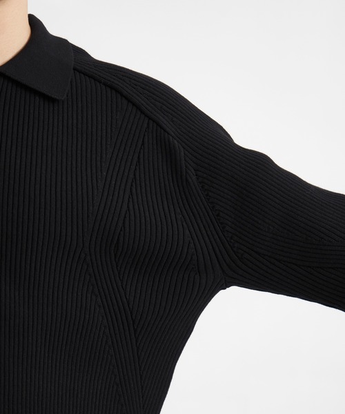 CONZ（コンズ）の「RIBBED SHIRT CARDIGAN（カーディガン/ボレロ・メンズ・ブラック/ベージュ・2/1/3）」の18枚目の写真