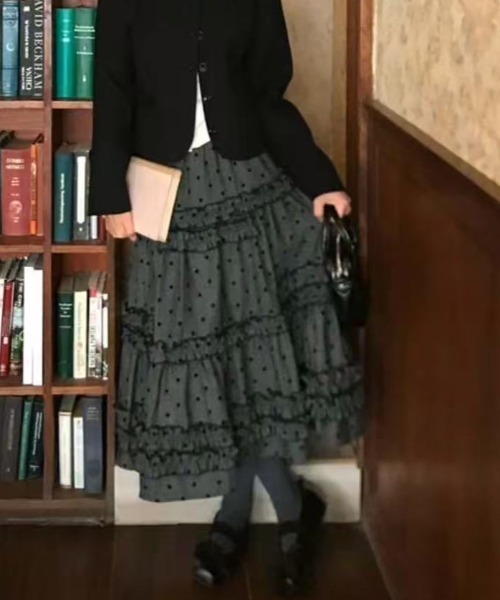 Achic（アシック）の「フリルペチスカート（スカート・レディース・ダークグレー・M）」の21枚目の写真