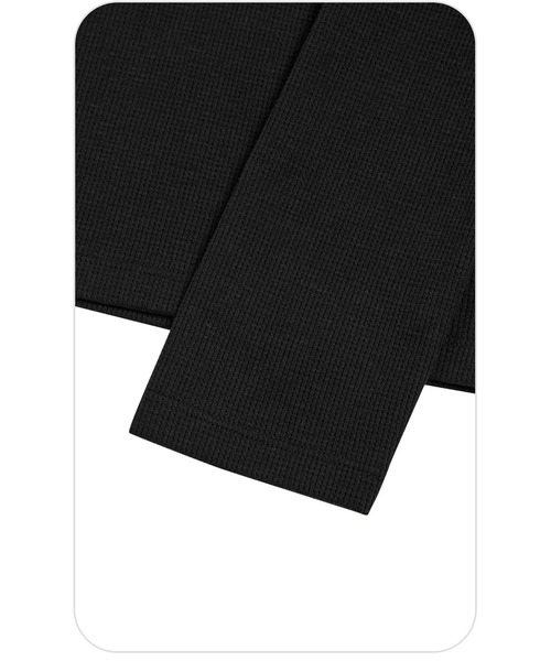 EMIS(イミス)の「HENLEY NECK T-SHIRT(Tシャツ/カットソー・レディース・ブラック/アイボリー・FREE)」の7枚目の写真