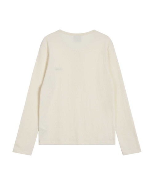 EMIS(イミス)の「HENLEY NECK T-SHIRT(Tシャツ/カットソー・レディース・ブラック/アイボリー・FREE)」の16枚目の写真
