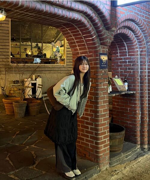 PARTIMENTO WOMEN（パルティメントウィメン）の「リバーシブルフードパーカー_ミントグレー（ナイロンジャケット・レディース・その他・ONE SIZE）」の13枚目の写真