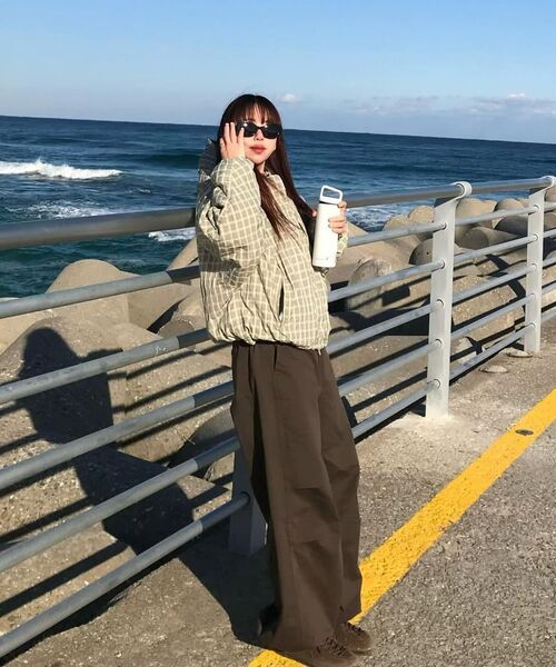 PARTIMENTO WOMEN（パルティメントウィメン）の「リバーシブルフードパーカー_ミントグレー（ナイロンジャケット・レディース・その他・ONE SIZE）」の16枚目の写真