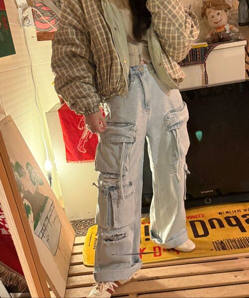 PARTIMENTO WOMEN（パルティメントウィメン）の「リバーシブルフードパーカー_ミントグレー（ナイロンジャケット・レディース・その他・ONE SIZE）」の17枚目の写真