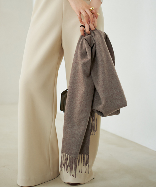 plage(プラージュ)の「MA.AL.BI. / マルビ CASH ストール(ストール/ショール・レディース・ベージュ/ライトグレー/カーキ・FREE)」の3枚目の写真