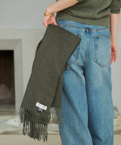 plage(プラージュ)の「MA.AL.BI. / マルビ CASH ストール(ストール/ショール・レディース・ベージュ/ライトグレー/カーキ・FREE)」の10枚目の写真