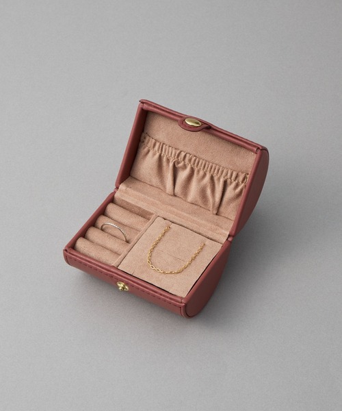 ete（エテ）の「[Limited] ラウンド ジュエリーポーチ（ラッピングキット・レディース・ボルドー・FREE）」の2枚目の写真