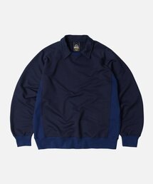 FRIZMWORKS（フリズムワークス）の「COLLAR LAYERED SWEATSHIRT _ NAVY（スウェット）」