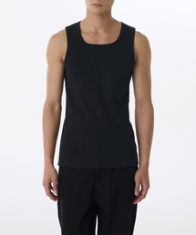 MUSINSA STANDARD（ムシンサスタンダード）の「Square Neck Tank Top [Black]（Tシャツ/カットソー・メンズ）」