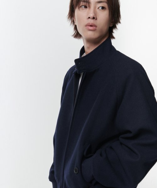 MUSINSA STANDARD（ムシンサスタンダード）の「ウールブレンドヘリンボーンジャケット [ネイビー]（ブルゾン・メンズ・その他・MEDIUM/LARGE/X-LARGE/XX-LARGE）」の3枚目の写真