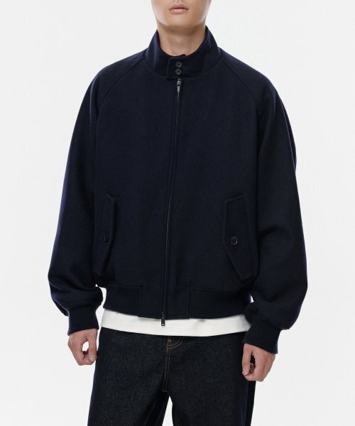 MUSINSA STANDARD（ムシンサスタンダード）の「ウールブレンドヘリンボーンジャケット [ネイビー]（ブルゾン・メンズ・その他・MEDIUM/LARGE/X-LARGE/XX-LARGE）」の7枚目の写真