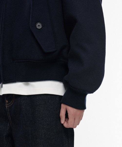 MUSINSA STANDARD（ムシンサスタンダード）の「ウールブレンドヘリンボーンジャケット [ネイビー]（ブルゾン・メンズ・その他・MEDIUM/LARGE/X-LARGE/XX-LARGE）」の17枚目の写真