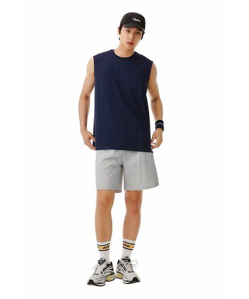 MUSINSA STANDARD（ムシンサスタンダード）の「ナイロンドローストリングトラックショーツ [アッシュグレー]（その他パンツ・メンズ・その他・26）」の8枚目の写真