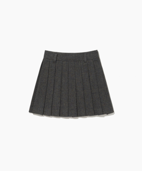 TTUDEMENT（トュードメント）の「CLASSIC WOOL MINI SKIRT CHARCOAL（スカート・レディース・その他・MEDIUM/SMALL）」の2枚目の写真