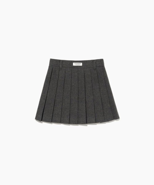 TTUDEMENT（トュードメント）の「CLASSIC WOOL MINI SKIRT CHARCOAL（スカート・レディース・その他・MEDIUM/SMALL）」の3枚目の写真