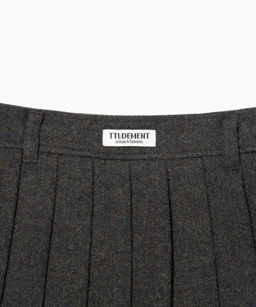 TTUDEMENT（トュードメント）の「CLASSIC WOOL MINI SKIRT CHARCOAL（スカート・レディース・その他・MEDIUM/SMALL）」の6枚目の写真