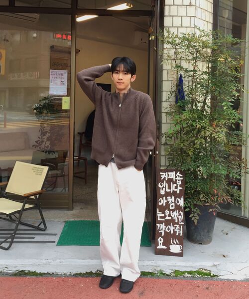 XERO（ゼロ）の「ハーフジップクロップカーディガン [ブラウン]（カーディガン/ボレロ・レディース・その他・LARGE/MEDIUM）」の3枚目の写真