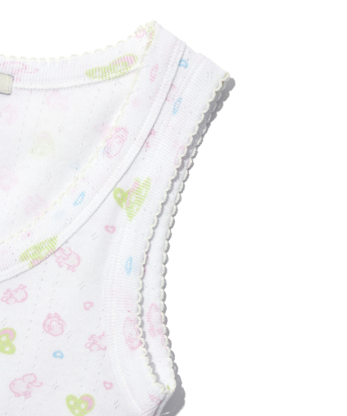 YOUHEE(ユヒ)の「SHEEP PATTERN SLEEVELESS WHITE(Tシャツ/カットソー・レディース・その他・FREE)」の4枚目の写真