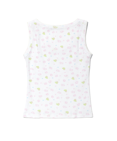 YOUHEE(ユヒ)の「SHEEP PATTERN SLEEVELESS WHITE(Tシャツ/カットソー・レディース・その他・FREE)」の6枚目の写真
