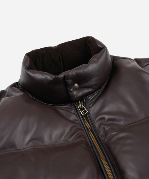 FRIZMWORKS(フリズムワークス)の「SNOWDON LAMBSKIN DOWN JACKET _ BROWN(ダウンジャケット/コート・メンズ・その他・MEDIUM/LARGE/X-LARGE/SMALL)」の6枚目の写真