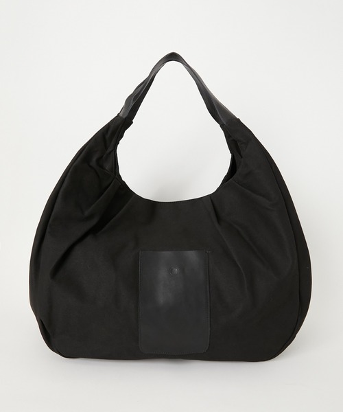 yorozu(ヨロズ)の「(CANNABIS別注) yorozu HAKAMA DRAPE TOTE(111YZ259CN)(トートバッグ・メンズ・ブラック・FREE)」の1枚目の写真