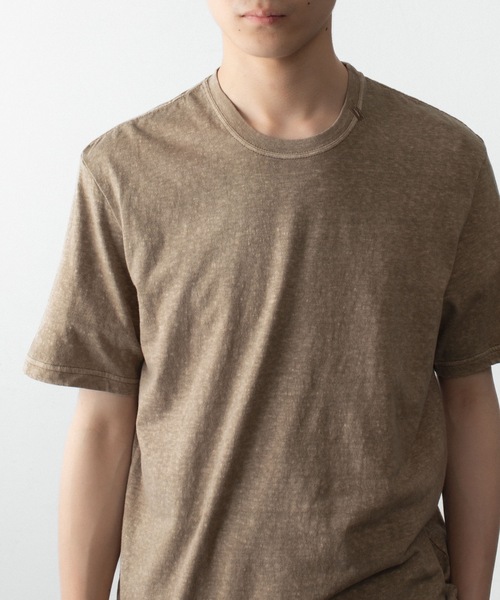 VEIN (ヴェイン)の「37/1ラフィー ジャージーS/S TEE / 37/1 RAFFY JERSEY S/S TEE(Tシャツ/カットソー・メンズ・オレンジ/ダークベージュ/ホワイト/ブラック・4/3/2/1)」の5枚目の写真