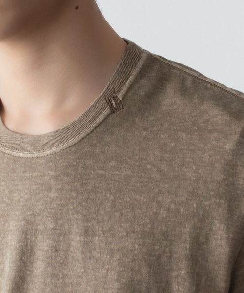 VEIN (ヴェイン)の「37/1ラフィー ジャージーS/S TEE / 37/1 RAFFY JERSEY S/S TEE(Tシャツ/カットソー・メンズ・オレンジ/ダークベージュ/ホワイト/ブラック・4/3/2/1)」の7枚目の写真