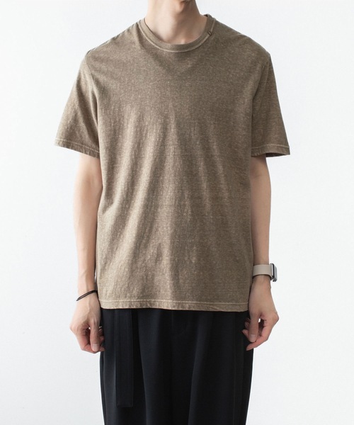 VEIN (ヴェイン)の「37/1ラフィー ジャージーS/S TEE / 37/1 RAFFY JERSEY S/S TEE(Tシャツ/カットソー・メンズ・オレンジ/ダークベージュ/ホワイト/ブラック・4/3/2/1)」の9枚目の写真