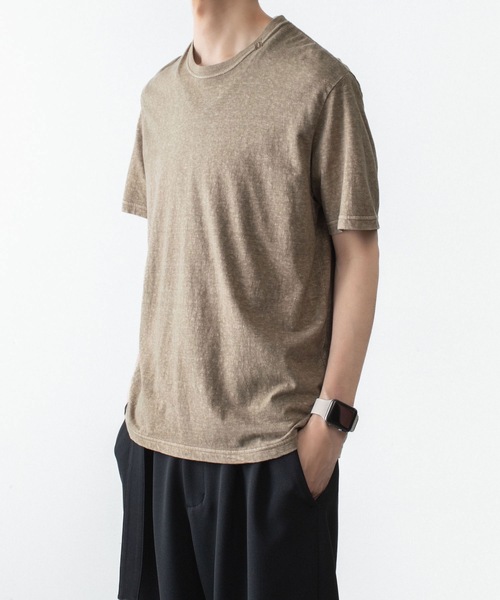 VEIN (ヴェイン)の「37/1ラフィー ジャージーS/S TEE / 37/1 RAFFY JERSEY S/S TEE(Tシャツ/カットソー・メンズ・オレンジ/ダークベージュ/ホワイト/ブラック・4/3/2/1)」の10枚目の写真