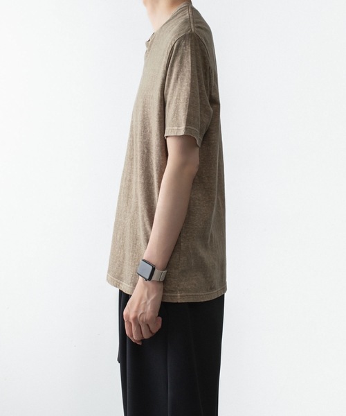 VEIN (ヴェイン)の「37/1ラフィー ジャージーS/S TEE / 37/1 RAFFY JERSEY S/S TEE(Tシャツ/カットソー・メンズ・オレンジ/ダークベージュ/ホワイト/ブラック・4/3/2/1)」の12枚目の写真