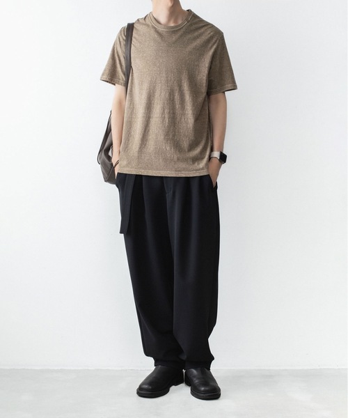 VEIN (ヴェイン)の「37/1ラフィー ジャージーS/S TEE / 37/1 RAFFY JERSEY S/S TEE(Tシャツ/カットソー・メンズ・オレンジ/ダークベージュ/ホワイト/ブラック・4/3/2/1)」の17枚目の写真