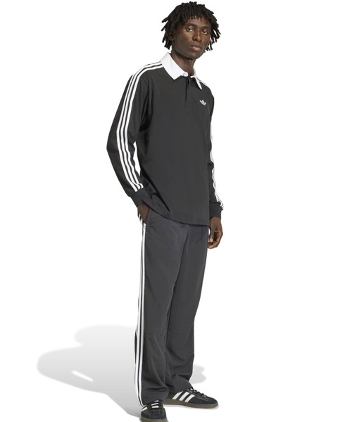 adidas 3-STRIPES RUGBY LONGSLEEVE POLO / アディダス 3 ストライプ
