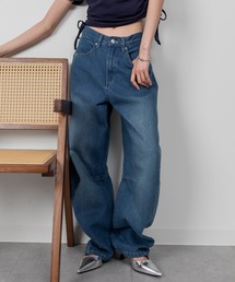 バレルレッグデニムパンツ