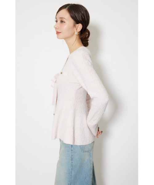 セール】2WAYペプラムニットカーディガントップス 秋服 冬服（ニット