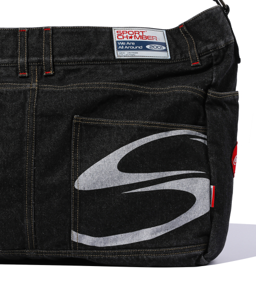 SPORT CHAMBER（スポーツチャンバー）の「[コカコーラ] デニムクロスバッグ(ブラック)（メッセンジャーバッグ・レディース・その他・ONE SIZE）」の8枚目の写真
