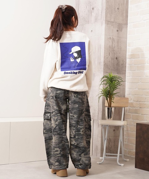 1111clothing(ワンフォークロージング)の「迷彩 カモフラージュ バレルレッグ カーゴパンツ / Camouflage Barrel Leg Cargo Pants(カーゴパンツ・メンズ・カモフラージュ・M/L/XL)」の16枚目の写真