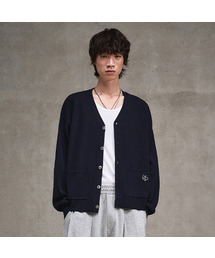 LMOOD(�G�����[�h)��Love Paradox Wool V-neck Cardigan Navy(�J�[�f�B�K��/�{����)
