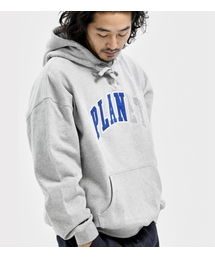 PLANET APPLIQUE HOODIE L/GREY