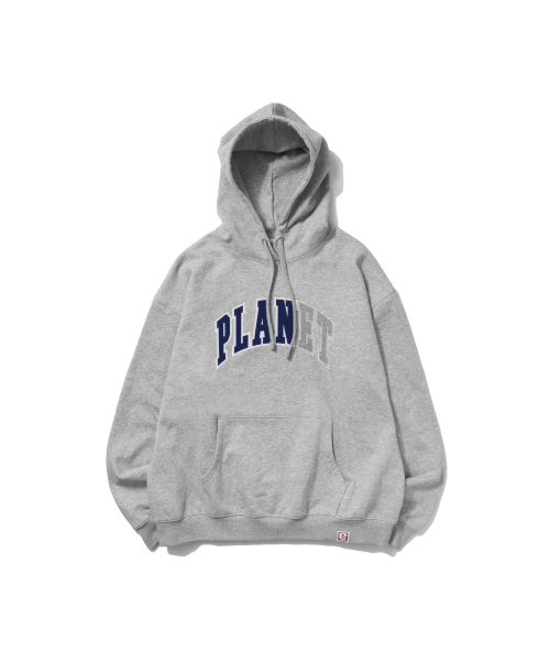 EXTRAORDINARY（エクストラオーディナリー）の「PLANET APPLIQUE HOODIE L/GREY（パーカー・メンズ・その他・LARGE/MEDIUM/X-LARGE）」の2枚目の写真