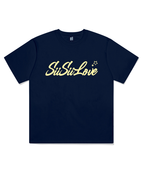 PAGESIISII(ページシシ)の「シシラブプリンティング半袖Tシャツネイビー(Tシャツ/カットソー・レディース・その他・SMALL/LARGE/MEDIUM)」の1枚目の写真