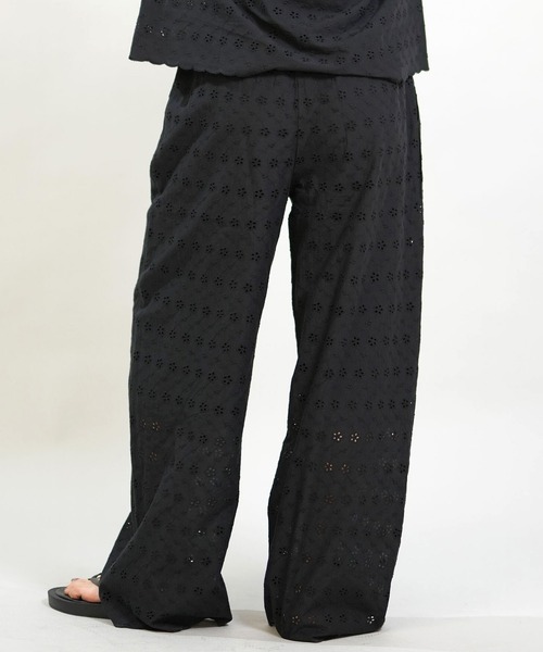 RIKKA FEMME(リッカファム)の「RIKKA FEMME/リッカファム ロングパンツ レース刺繍 セットアップ対応 RF6S-3101(その他パンツ・レディース・ホワイト/ブラック・FREE)」の10枚目の写真