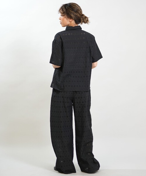 RIKKA FEMME(リッカファム)の「RIKKA FEMME/リッカファム ロングパンツ レース刺繍 セットアップ対応 RF6S-3101(その他パンツ・レディース・ホワイト/ブラック・FREE)」の13枚目の写真