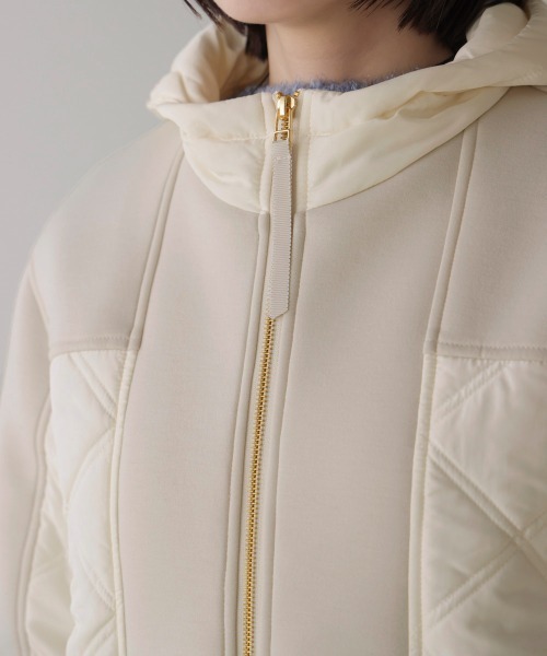 Bou Jeloud（ブージュルード）の「ドッキングフーディブルゾン（ブルゾン・レディース・ブラック/グレイッシュベージュ/アイボリー・38）」の16枚目の写真